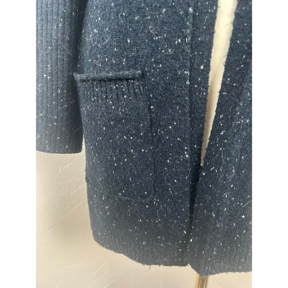 ABERCROMBIE & FITCH NUBBY KNIT DUSTER CARDIGAN SWEATER IN NAVY (Womens: Med) - Picture 3 of 15